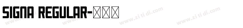 signa regular字体转换